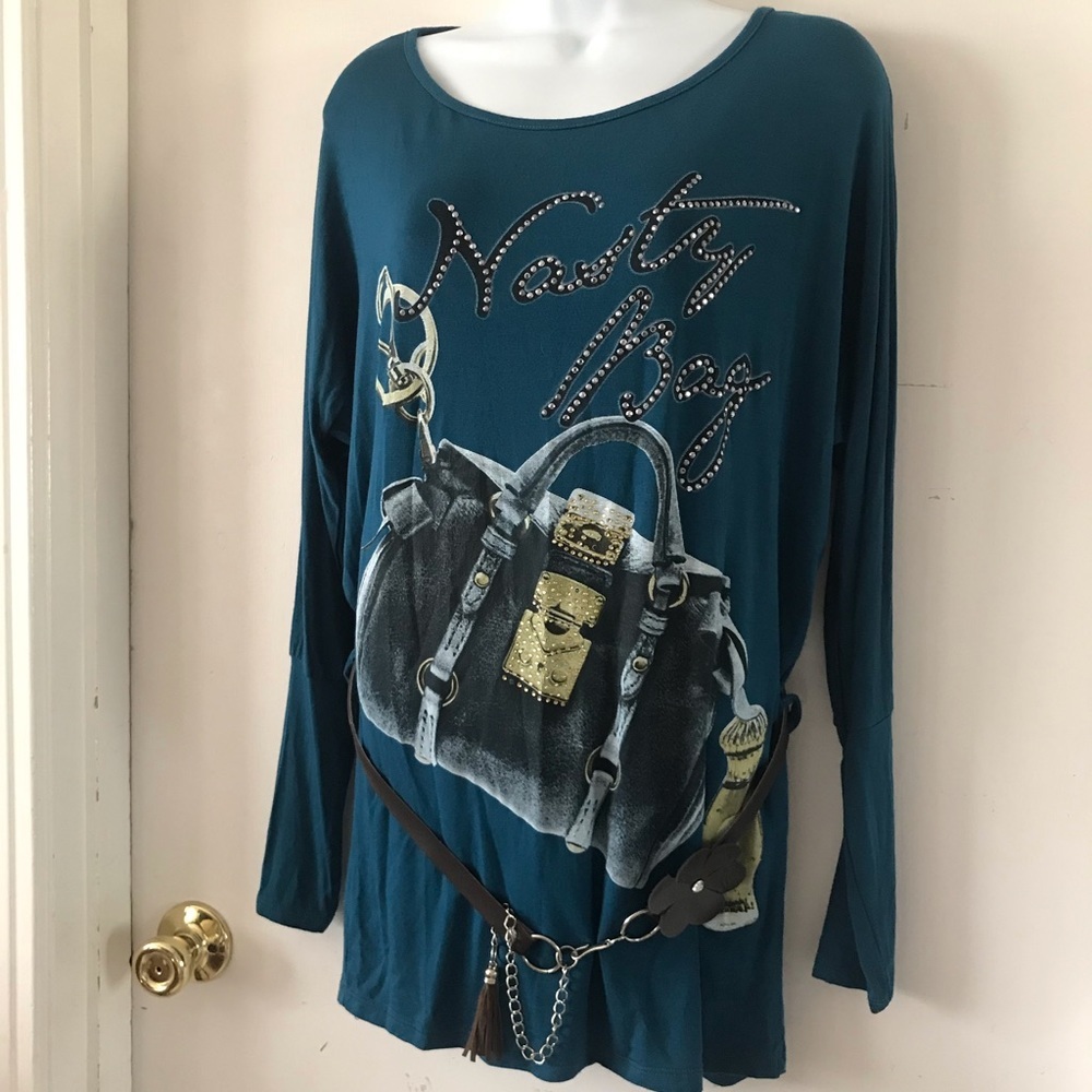 Italy Belted Tunic Long Sleeve